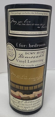 DCWV Home Removable Vinyl Black Lettering MAY YOU LOVE ALL THE DAYS OF YOUR LIFE