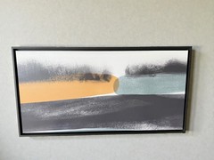Framed Canvas Wall Art – landscape abstract – original AI design *FREE SHIPPING