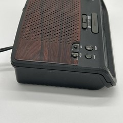 Vintage GE 7-4613D AM FM Clock Radio Alarm Woodgrain -TESTED & WORKING