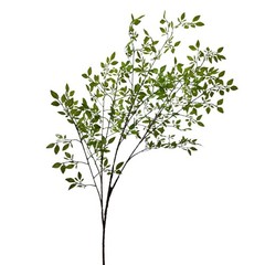 4 Pack Artificial Leaves Stems 43.4 Inch Long Faux Nandina Greenery Bunch Pla…