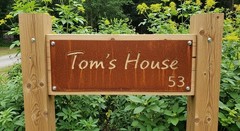 Custom Corten Steel Metal Sign with Business Logo, Laser Cut Wall Decor