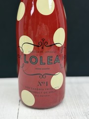 Lolea No. 1 Red Sangria Empty Glass Bottle Red Polka Dot Decor 750ml