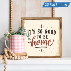 Vintage Framed Wooden Sign Sweet Home Saying Living Room Tabletop Decor