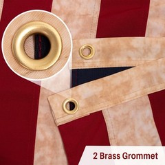 AMZFLAG Vintage Betsy Ross Flag 3×5 ft for Outside, Tea-Stained 100% Cotton 1…