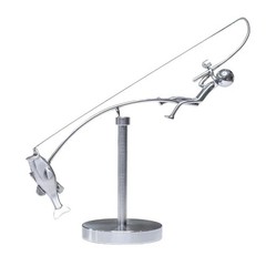 The Fisherman Balancing Sculpture – Handcrafted Art for Unique Home Decor US