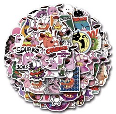 Courage The Cowardly Dog Style Stickers 50pk Courage Mix Stickers Cowardly Dog