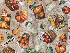 Large Thick Double Sided Deep Vegetable Basket Liner Fabric Garden 100% Cotton