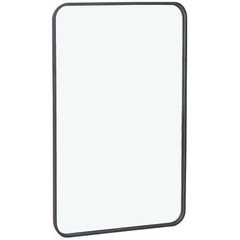 2PCS Rectangular Wall Mirror Bathroom Mirror Black Metal Framed 24″ x 36″