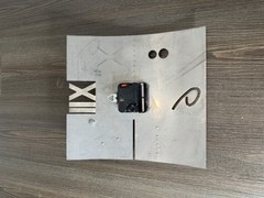 Vintage – Modern Stainless Steel Wall Clock – Elika Laborious – 80s – 90s