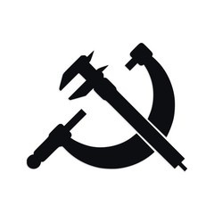 Crossed Calipers & Micrometer Decal – Mechanical Engineering Vinyl Sticker