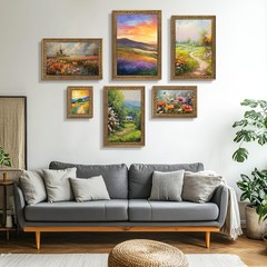 Poster Frame Ornate Bronze, Horizontal and Vertical Wall Display With Real Glass