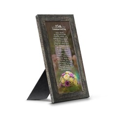 25th Wedding Anniversary Gifts for Couples, Silver 25th Anniversary Card