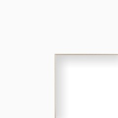Craig Frames Smooth White Mat With a Bevel Cut Opening For a Picture Frame