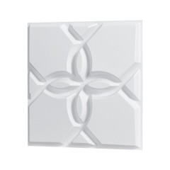 33 Pack White 3D Wall Panels Decorative PVC Tiles 11.8″ X 11.81″ Floral Design