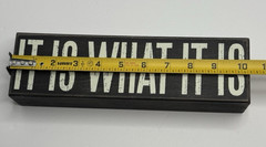 Wooden Box Sign «IT IS WHAT IT IS» Funny Saying – Primitives by Kathy Home Decor
