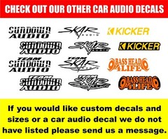 Large Sundown Audio Car Audio Vinyl Decal Sticker Car Window