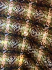 RARE Vintage Pendleton Diamond Patterned 100% Wool Afghan Throw, Fringed, 58×60″
