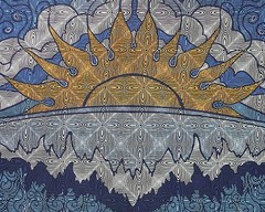 SUN WAVE-SPECIAL EDITION OPTICAL ILLUSION TAPESTRY-WALLHANGING-60X90