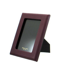 Picture Frame Leather holds 4×6″ Photo Graphic Image Wine