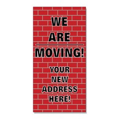 We Are Moving Business DECAL STICKER Retail Store Sign