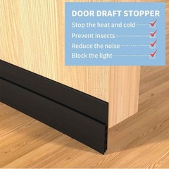 Under Door Sweep Weather Stripping Door Draft Stopper Blocker Strong Adhesive US