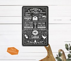 A Farmers Prayer Sign Farm Life Farmhouse Barn Home Decor Gift 108120069005