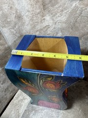 ORG. KAKADU Hand Made plywood Abstract urn/vase Made in Israel (Signed)