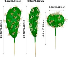 N|A 10 PCS Faux Fake Succulents Artificial Cactus DecorFaux Cactus Cacti Plan…