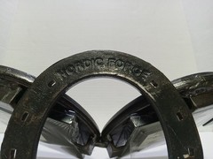 Nordic Forge Custom Made Picture Frame Real Horse Shoes & Nails Western Country