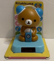 Solar Dancing Rilakkuma Bear With Radio Bobble Toy USA Seller!!