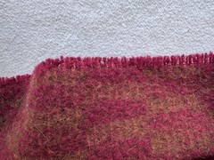 Vintage Noble Excellence Peruvian Alpaca & Wool 65×50 Throw Blanket Maroon