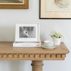 New in Box – Addison Ross Silver Plated Box Frame, White Mount – 5 x 7 in