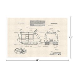 Lost In Space Chariot Diagram Cool Wall Decor Art Print Poster 12×18