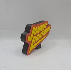 Johnny Lightning Logo Sign Desk Shelf Art Home Decor Diecast Miniature Cars