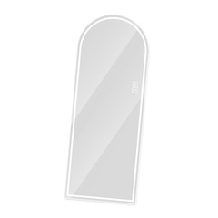 Adjustable Lighted Arch Design Full Length Mirror High Clarity LED Floor Mirror