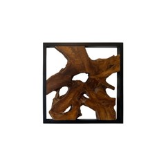 Rustic Teak Wood Wall Decor 17»x 31.5» Farmhouse Live Edge Wall Art Decoration