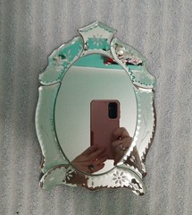 Venetian Style Wall or Desk Vanity Etched mirror