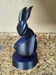 Rabbit Statue Resin Animal Figurine Collection Adorable Ideal Gift Home Decor