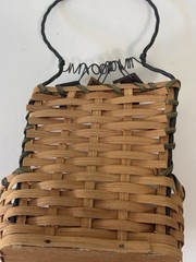 Cute Little Woven Wall Hanging Basket To Store Small Items In 5” X 3”