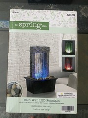 Rain Wall LED Fountain – Color Changing Decor-The Spring Shop 9.8″ H x 6.1″ W