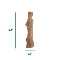 Dogwood Dog Chew Toy – Real-Wood Small (Pack of 1), (Brown)