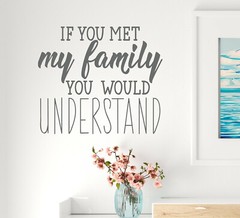 Vinyl Wall Decal Quote Words Family Room Stickers 22.5 in x 20 in Grey gz318
