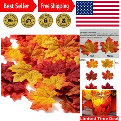 360 Pcs Fall-Theme Maple Leaves – Colorful Decor for Weddings & Thanksgiving