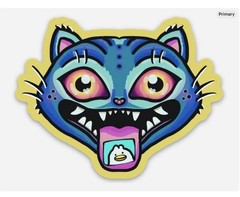 3” Demon Hunters Derpy Tiger Sticker Vinyl Decal Matte Finish Dishwasher Safe