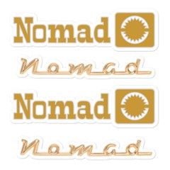 Nomad Sticker (4) Emblem Logo Badge Script