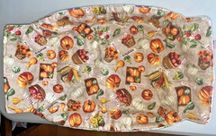 Large Thick Double Sided Deep Vegetable Basket Liner Fabric Garden 100% Cotton
