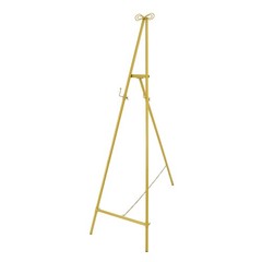 Gold Large Adjustable Floor Standing Easel for Wedding Display Metal Stand