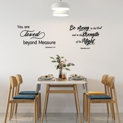 12 Pieces Bible Verse Wall Stickers, Inspirational Quote Wall Decals, Religious
