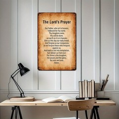 Lord’s Prayer Metal Wall Sign Religious Decor