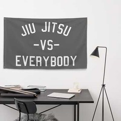 Jiu Jitsu Gym Flag – Brazilian BJJ Motivational Wall Art